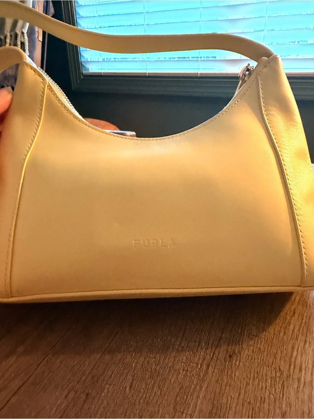 Furla Butter Yellow Women's Small Shoulder Bag - Minimalist Designer Style